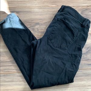 Express black skinny jeans